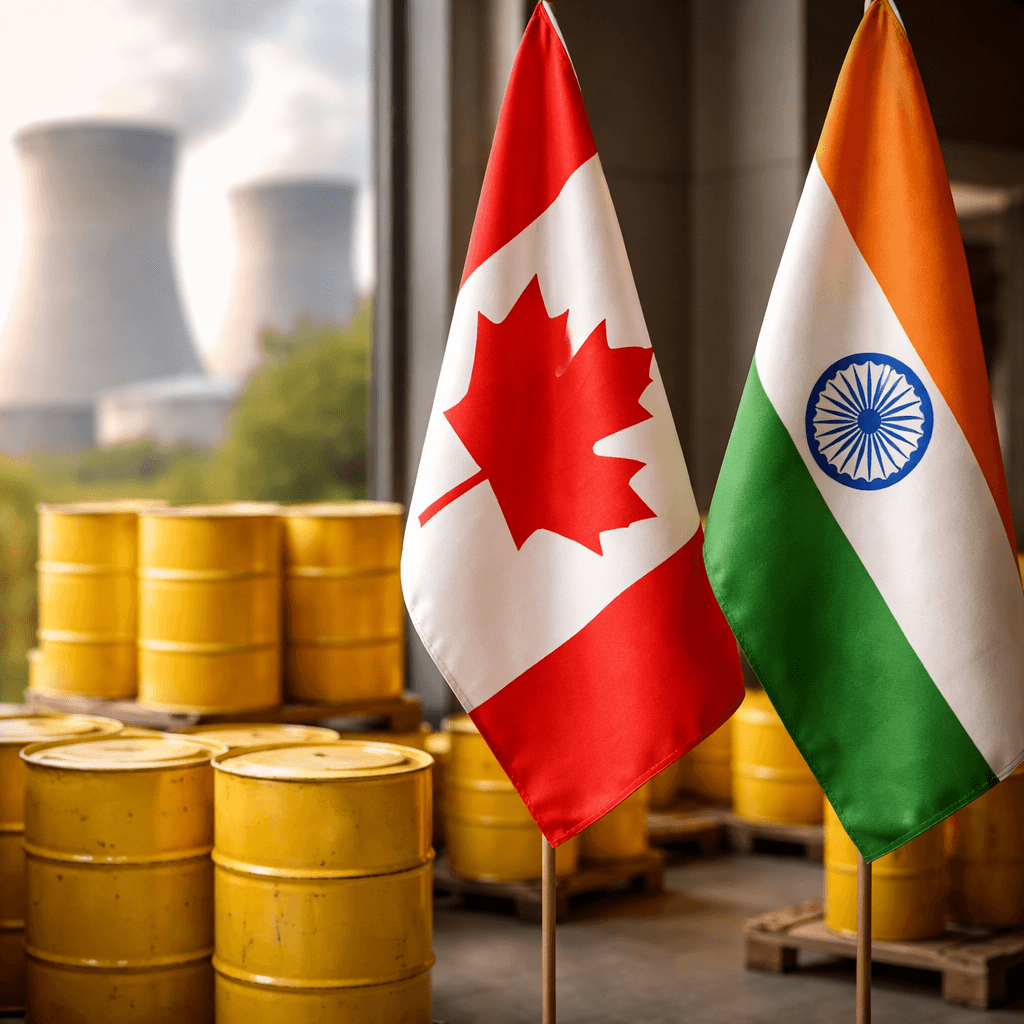 Canada Locks In $2.6B Uranium Deal With India as Nuclear Power Demand Surges